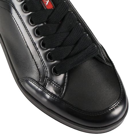 prada sneakers men black|men's Prada sneakers on clearance.